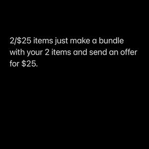 2/$25 Deals instructions